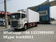 good Performance 4x2 JAC refrigerated trucks for sale, best price JAC 10-15tons freezer van truck for eggs and fruits