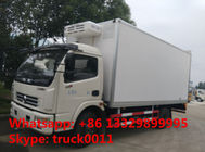 7tons 4*2 6wheels Dongfeng 120hp freezer van truck for sale, best price dongfeng LHD 5-7tons cold room truck for sale
