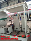 China 5tons mobile skid lpg gas plant for sale, 2500gallons skid-mounted propane gas refilling station for gas canister