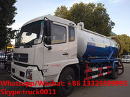 Cheapest price dongfeng 4*2 LHD 10cbm vacuum tank truck for sale, Factory sale good price sludge tank truck