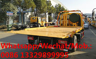 Best selling Customized FOTON AUMARK 4*2 RHD 4T flatbed wrecker towing truck for sale, exported recovery vehicle