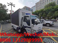 customized ISUZU diesel P4 mobile LED screen vehicle for outdoor advertising, Best price outdoor LED vehicle for sale