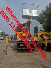 Good price Customized HOWO 4*2 LHD 26M telescopic high altitude operation truck for sale, aerial working ladder vehicle